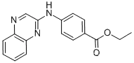 Molecular Structure of 361390-39-8 (4-(2-Quinoxalinylamino)benzoic acid ethyl ester)